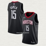 Clint Capela NO 15 Camiseta Houston Rockets Statement Negro