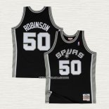 David Robinson NO 50 Camiseta San Antonio Spurs Mitchell & Ness Negro