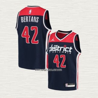 Davis Bertans Camiseta Nino Washington Wizards Association 2020-21 Azul