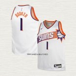 Devin Booker NO 1 Camiseta Nino Phoenix Suns Association 2023-24 Blanco