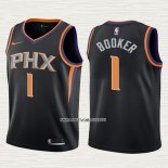 Devin Booker NO 1 Camiseta Nino Phoenix Suns Statement 2017-18 Negro