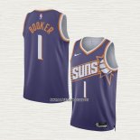 Devin Booker NO 1 Camiseta Phoenix Suns Icon 2023-24 Violeta