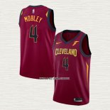 Evan Mobley NO 4 Camiseta Cleveland Cavaliers Icon Rojo