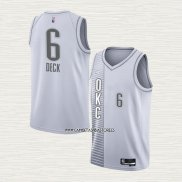 Gabriel Deck NO 6 Camiseta Oklahoma City Thunder Ciudad 2021-22 Blanco