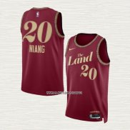 Georges Niang NO 20 Camiseta Cleveland Cavaliers Ciudad 2023-24 Rojo