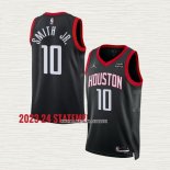 Jabari Smith Jr NO 10 Camiseta Houston Rockets Statement 2023-24 Negro