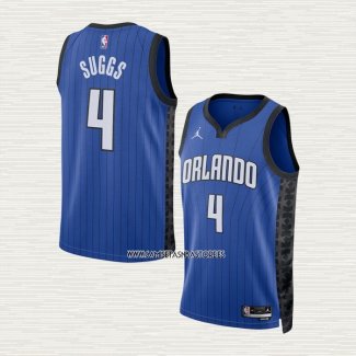 Jalen Suggs NO 4 Camiseta Orlando Magic Statement 2022-23 Azul