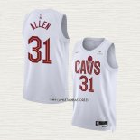 Jarrett Allen NO 31 Camiseta Cleveland Cavaliers Association 2022-23 Blanco