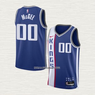 Javale Mcgee NO 00 Camiseta Sacramento Kings Ciudad 2023-24 Azul