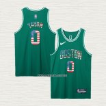 Jayson Tatum NO 0 Camiseta Boston Celtics Bandera Edition 75th Verde