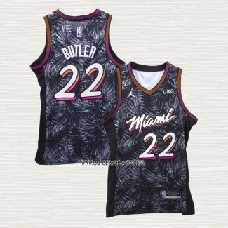 Jimmy Butler NO 22 Camiseta Miami Heat Fashion Royalty Negro