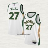 Jordan Walsh NO 27 Camiseta Boston Celtics Ciudad 2023-24 Blanco