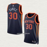 Julius Randle NO 30 Camiseta New York Knicks Statement 2022-23 Negro