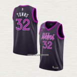 Karl-Anthony Towns NO 32 Camiseta Minnesota Timberwolves Ciudad 2018-19 Violeta