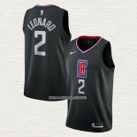 Kawhi Leonard NO 2 Camiseta Los Angeles Clippers Statement 2019-20 Negro