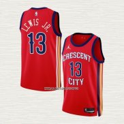 Kira Lewis Jr NO 13 Camiseta New Orleans Pelicans Statement 2023-24 Rojo