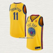 Klay Thompson NO 11 Camiseta Golden State Warriors Ciudad Amarillo