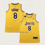 Kobe Bryant NO 8 Camiseta Los Angeles Lakers Retro Amarillo