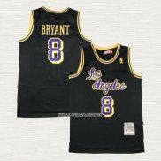 Kobe Bryant NO 8 Camiseta Los Angeles Lakers Retro Negro