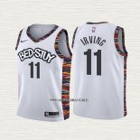 Kyrie Irving NO 11 Camiseta Nino Brooklyn Nets Ciudad 2019-20 Blanco