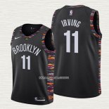 Kyrie Irving NO 11 Camiseta Nino Brooklyn Nets Ciudad 2019-20 Negro