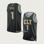 LaMelo Ball NO 1 Camiseta Charlotte Hornets Ciudad 2022-23 Negro