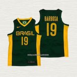 Leandro Barbosa NO 19 Camiseta Brasil 2019 FIBA Basketball World Cup Verde