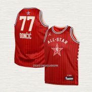 Luka Doncic NO 77 Camiseta Nino Dallas Mavericks All Star 2024 Rojo
