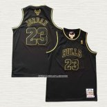 Michael Jordan NO 23 Camiseta Chicago Bulls Retro 1997-98 Negro