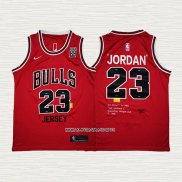 Michael Jordan NO 23 Camiseta Chicago Bulls Retro Rojo