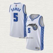 Mohamed Bamba NO 5 Camiseta Orlando Magic Earned 2020-21 Blanco