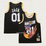 NO 01 Camiseta Houston Rockets x Cactus Jack Negro