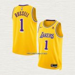 NO 1 Camiseta Los Angeles Lakers Icon Amarillo D'Angelo Russell