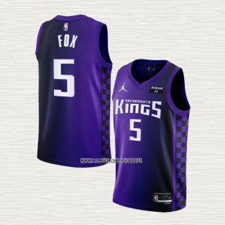 NO 5 Camiseta Sacramento Kings Statement 2023-24 Violeta De'Aaron Fox