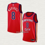 Naji Marshall NO 8 Camiseta New Orleans Pelicans Statement 2023-24 Rojo