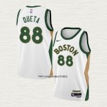 Neemias Queta NO 88 Camiseta Boston Celtics Ciudad 2023-24 Blanco
