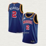 Nico Mannion NO 2 Camiseta Golden State Warriors 75th Anniversary Azul