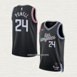 Norman Powell NO 24 Camiseta Los Angeles Clippers Ciudad 2022-23 Negro