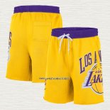 Pantalone Los Angeles Lakers Just Don Big Logo Amarillo