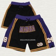 Pantalone Los Angeles Lakers Mamba Violeta Negro