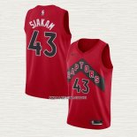 Pascal Siakam NO 43 Camiseta Toronto Raptors Icon 2020-21 Rojo