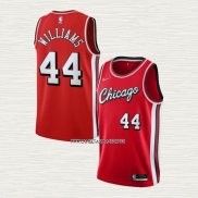 Patrick Williams NO 44 Camiseta Chicago Bulls Ciudad 2021-22 Rojo