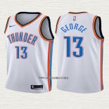 Paul George NO 13 Camiseta Nino Oklahoma City Thunder Association 2017-18 Blanco