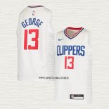 Paul George NO 2 Camiseta Nino Los Angeles Clippers Association 2020-21 Blanco