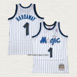 Penny Hardaway NO 1 Camiseta Orlando Magic Hardwood Classics Throwback Blanco