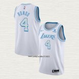 Rajon Rondo NO 4 Camiseta Los Angeles Lakers Ciudad 2021-22 Blanco