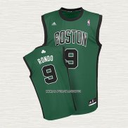 Rajon Rondo NO 9 Camiseta Boston Celtics Verde1