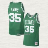 Reggie Lewis NO 35 Camiseta Boston Celtics Mitchell & Ness 1987-88 Verde