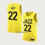 Rudy Gay NO 22 Camiseta Utah Jazz Icon 2022-23 Amarillo