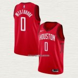 Russell Westbrook NO 0 Camiseta Houston Rockets Earned Rojo